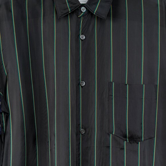 Comme des Garçons Shirt Black Multi-Colour Stripe Button Up - Picture 9 of 12